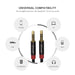 3.5 Jack To Male Stereo Audio Aux Cable For Car Iphone