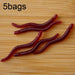 3.5cm Luminous Fish Lure Red Earthworm Design