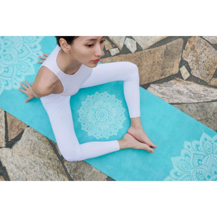 3.5mm Mandala Turquoise Yoga Mat Combo