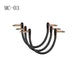 3 6pcs Guitar Patch Pedal Cable 30cm 1 4 Inch Right Angle