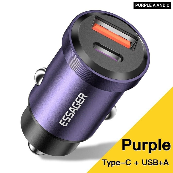 30w 5a Qc Pd 3.0 Scp Usb Car Charger Quick Charge4.0 Type c