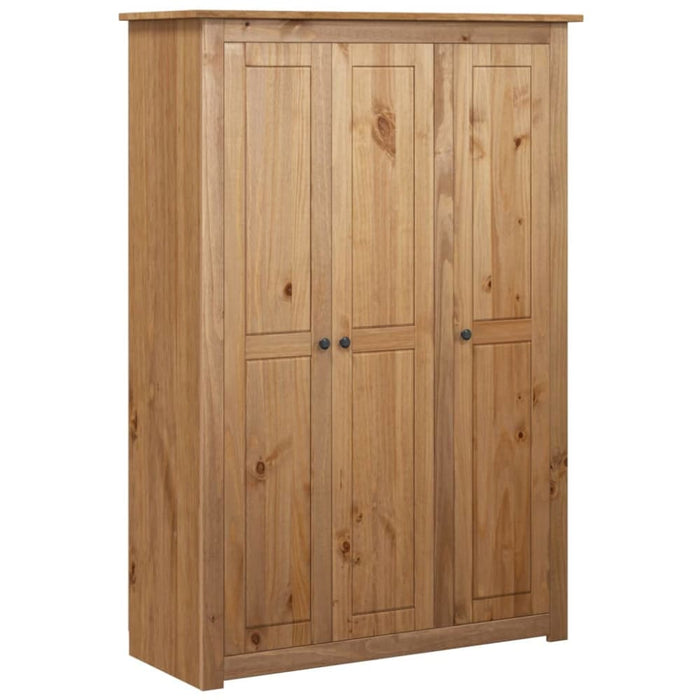 3-door Wardrobe 118x50x171.5 Cm Pine Panama Range Xnxllo