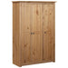 3-door Wardrobe 118x50x171.5 Cm Pine Panama Range Xnxllo