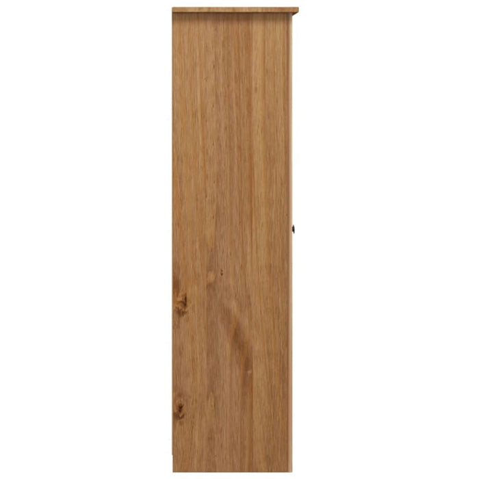 3-door Wardrobe 118x50x171.5 Cm Pine Panama Range Xnxllo