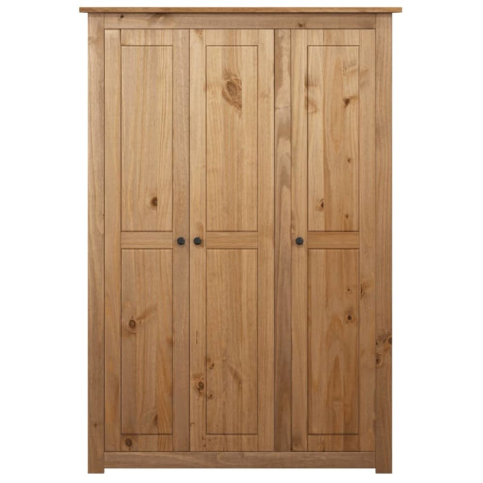 3-door Wardrobe 118x50x171.5 Cm Pine Panama Range Xnxllo