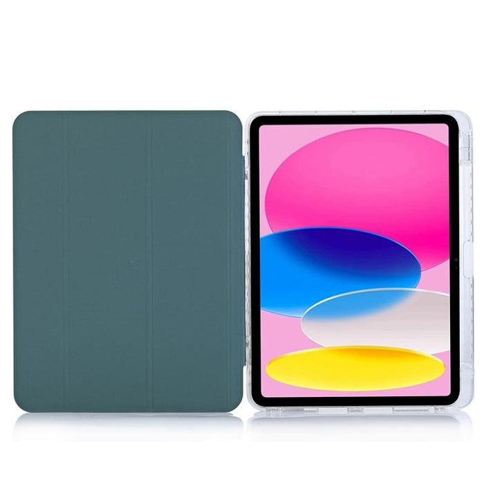 3 Fold Lock Buckle Leather Smart Tablet Case For Ipad 10th