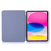 3 Fold Lock Buckle Leather Smart Tablet Case For Ipad 10th