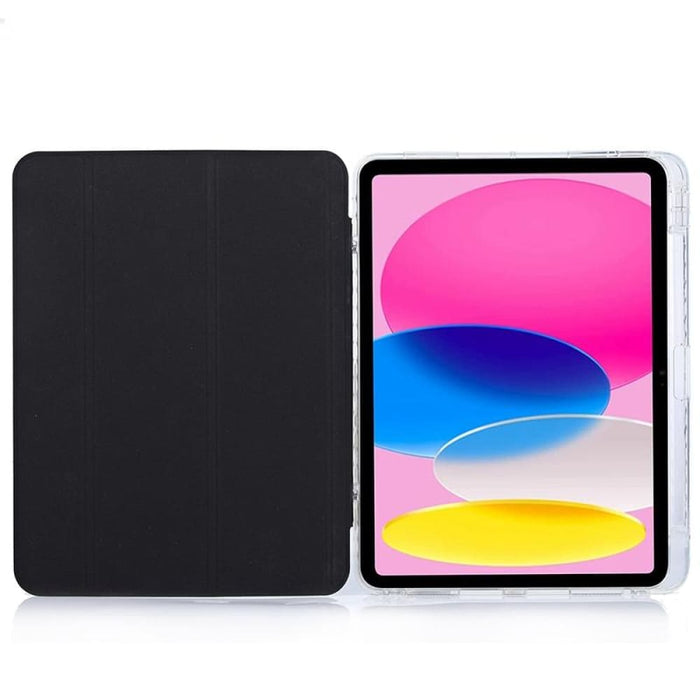 3 Fold Lock Buckle Leather Smart Tablet Case For Ipad 10th