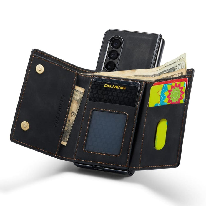 3 Fold Multi Card Wallet Phone Case Dg.ming M1 Series