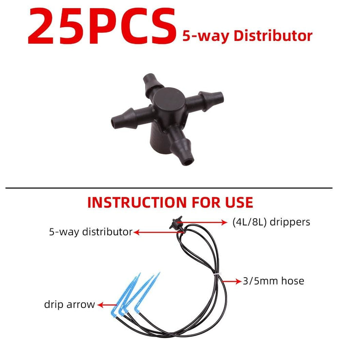 3 5mm 50m Hose Watering Arrows Steady Flow Dripper Way