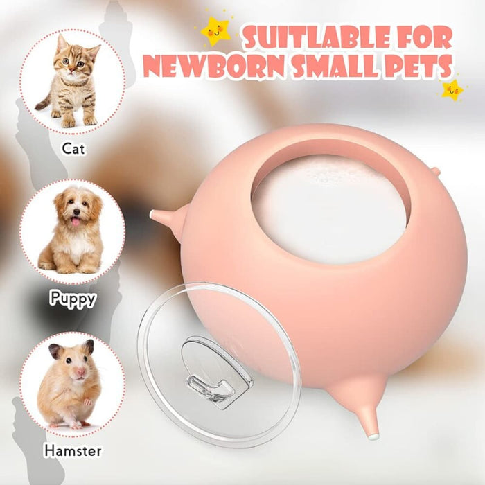 3 Nipple Silicone Pet Milk Feeder Bowl For Kittens Puppies