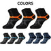 3 Pairs Mens Cotton Sports Socks Black Soft Breathable