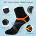 3 Pairs Mens Cotton Sports Socks Black Soft Breathable