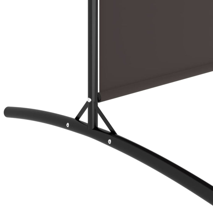 3-panel Room Divider Brown 525x180 Cm Fabric Tpbxik