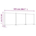 3-panel Room Divider Brown 525x180 Cm Fabric Tpbxik