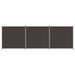 3-panel Room Divider Brown 525x180 Cm Fabric Tpbxik