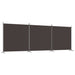 3-panel Room Divider Brown 525x180 Cm Fabric Tpbxik