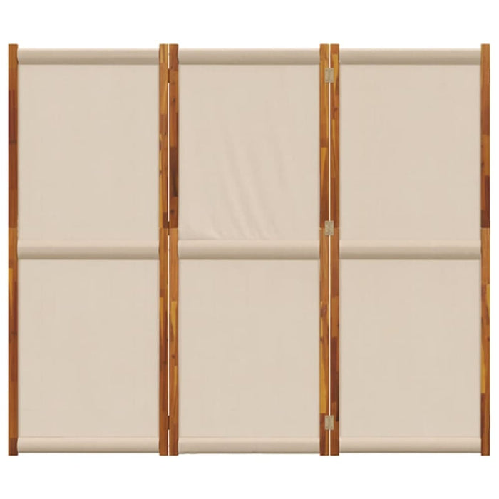 3-panel Room Divider Taupe 210x180 Cm Abbttlt