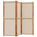 3-panel Room Divider Taupe 210x180 Cm Abbttlt