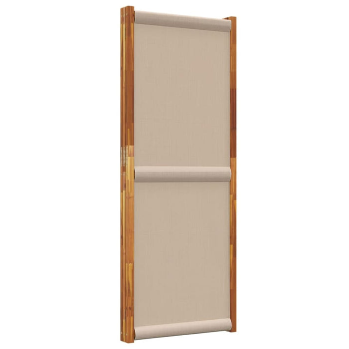 3-panel Room Divider Taupe 210x180 Cm Abbttlt