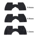 3 Pcs Shock Absorption Shockproof Standing Handle Rubber