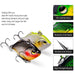 3 Piece 4.5cm/8.5g Plastic Vib Hard Bait Set