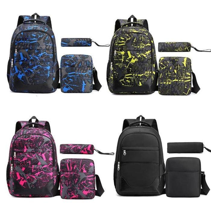 3 Piece Backpack Set For Students