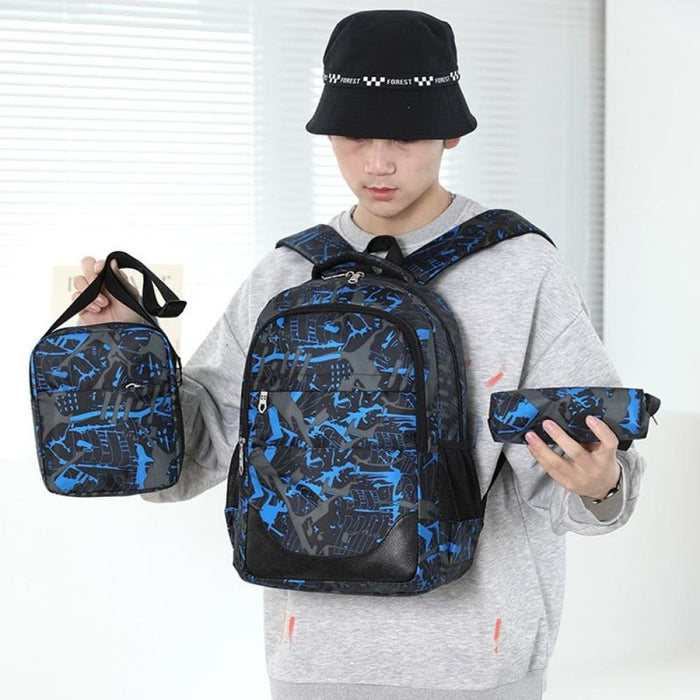 3 Piece Backpack Set For Students