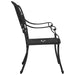 3 Piece Bistro Set Cast Aluminium Black Tbibpll