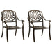 3 Piece Bistro Set Cast Aluminium Bronze Tbibplp