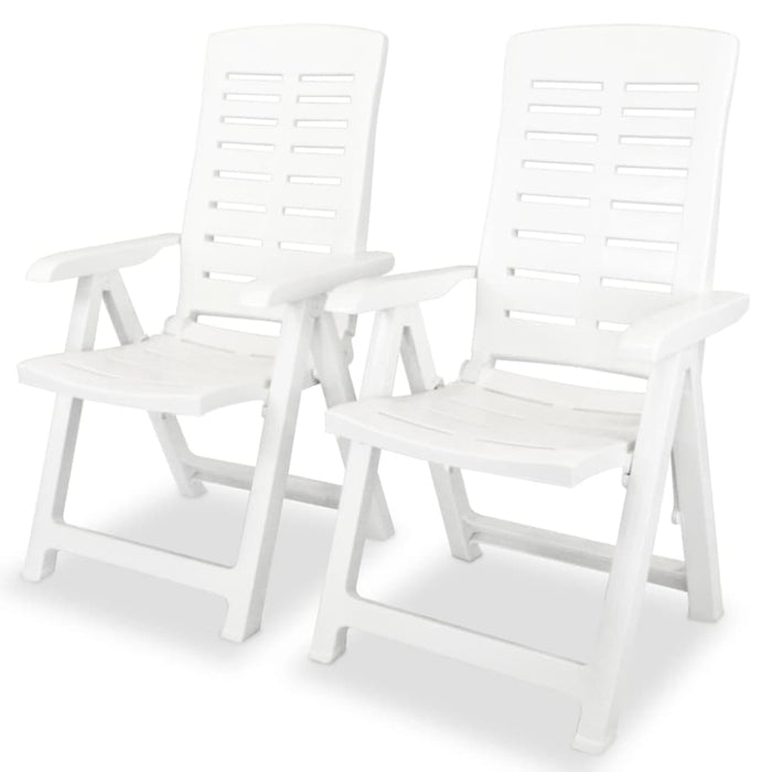 3 Piece Bistro Set Plastic White Xipbit