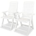 3 Piece Bistro Set Plastic White Xipbit