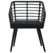 3 Piece Bistro Set Poly Rattan Black Anpik