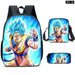 3 Piece Dragon Ball School Bag Set For Students