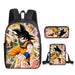 3 Piece Dragon Ball School Bag Set For Students