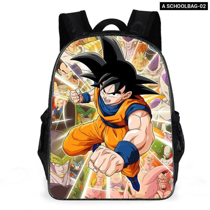 3 Piece Dragon Ball School Bag Set For Students