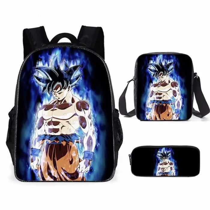 3 Piece Dragon Ball School Bag Set For Students