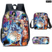 3 Piece Dragon Ball School Bag Set For Students