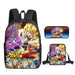 3 Piece Dragon Ball School Bag Set For Students