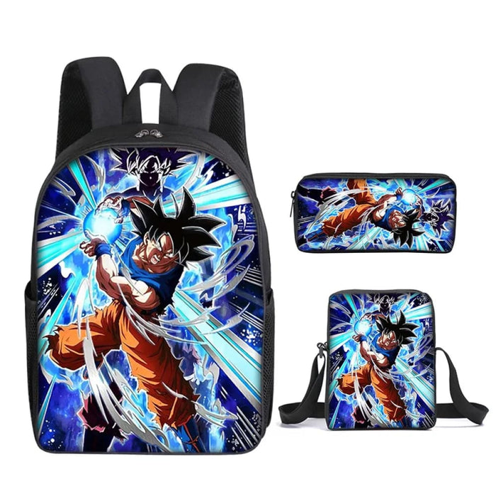 3 Piece Dragon Ball School Bag Set For Students