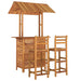 3 Piece Garden Bar Set Solid Wood Acacia Toolbba