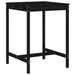 3 Piece Garden Bar Set Black Solid Wood Pine Topiili