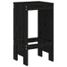 3 Piece Garden Bar Set Black Solid Wood Pine Topiiti