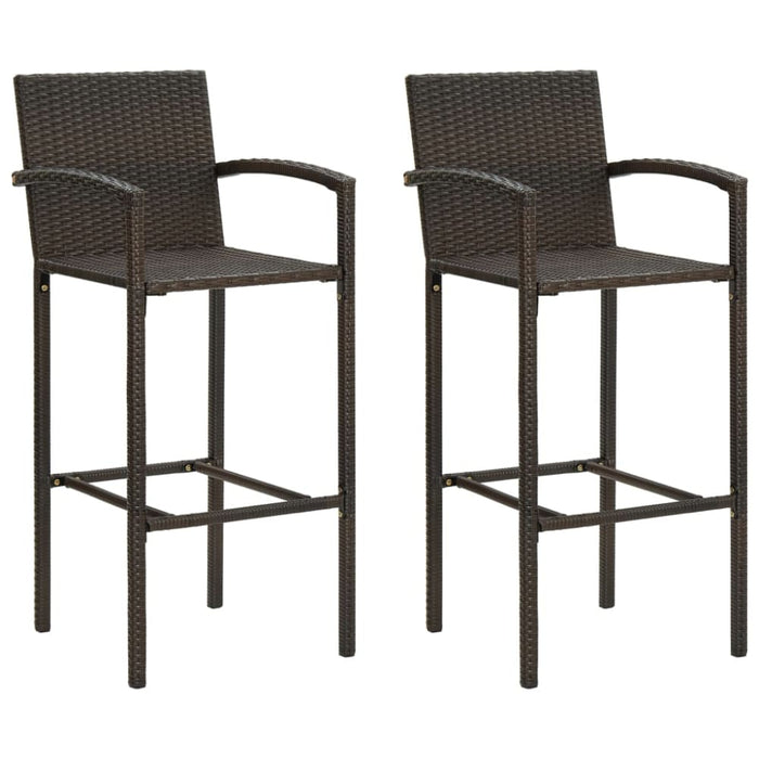 3 Piece Garden Bar Set Brown Tblannp