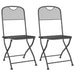 3 Piece Garden Dining Set Anthracite Metal Mesh Txoonbk