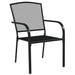 3 Piece Garden Dining Set Anthracite Steel Toniklk