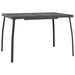 3 Piece Garden Dining Set Anthracite Steel Toniklk