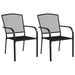 3 Piece Garden Dining Set Anthracite Steel Toniklk