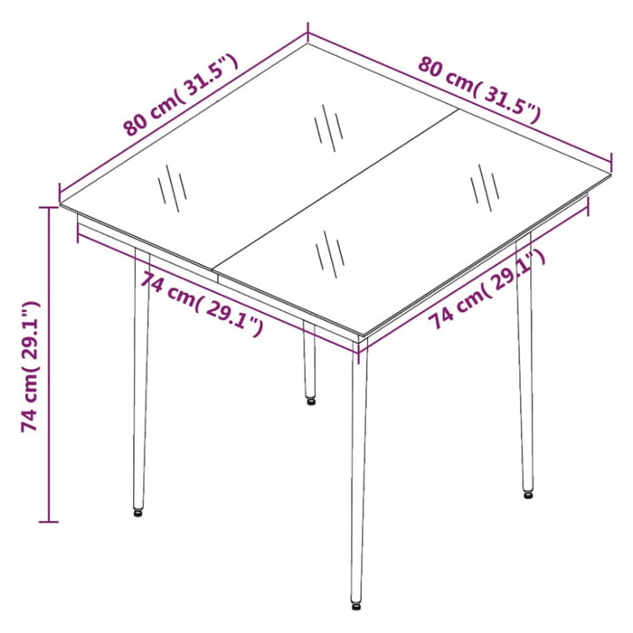 3 Piece Garden Dining Set Anthracite Tbkkxpo