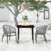 3 Piece Garden Dining Set Anthracite Tbkkxpo